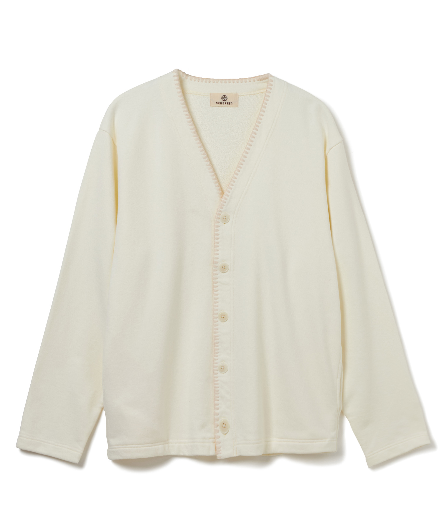 【公式】SEAGREEN (シーグリーン) HAMAGURI CARDIGAN IVORY/15 サイズ:02,03 カーディガン メンズ