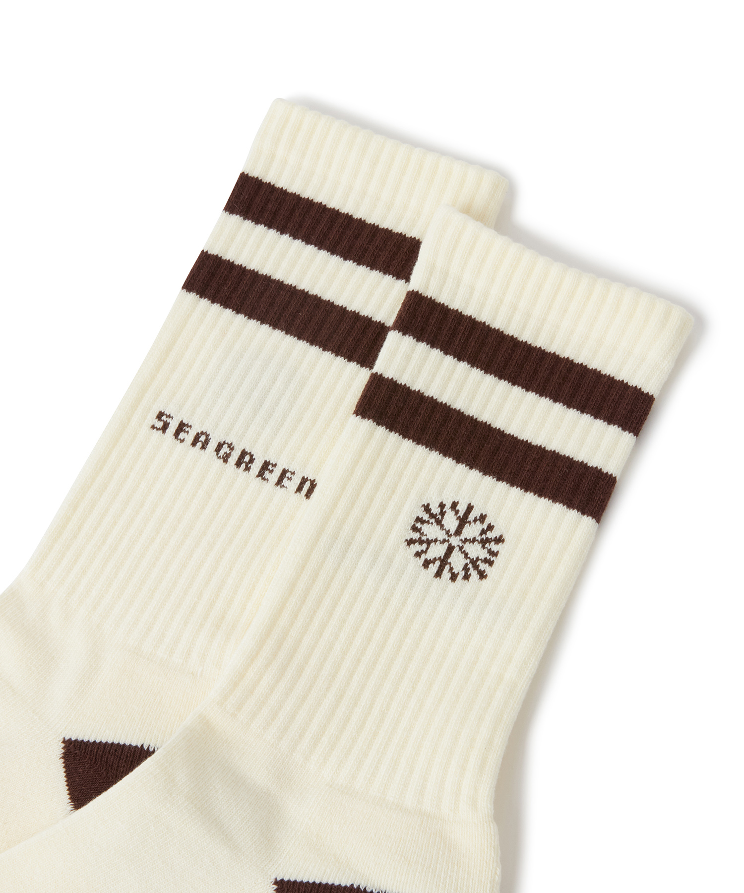 LOGO JACQUARD SOCKS（SEAGREEN）｜TATRAS CONCEPT STORE