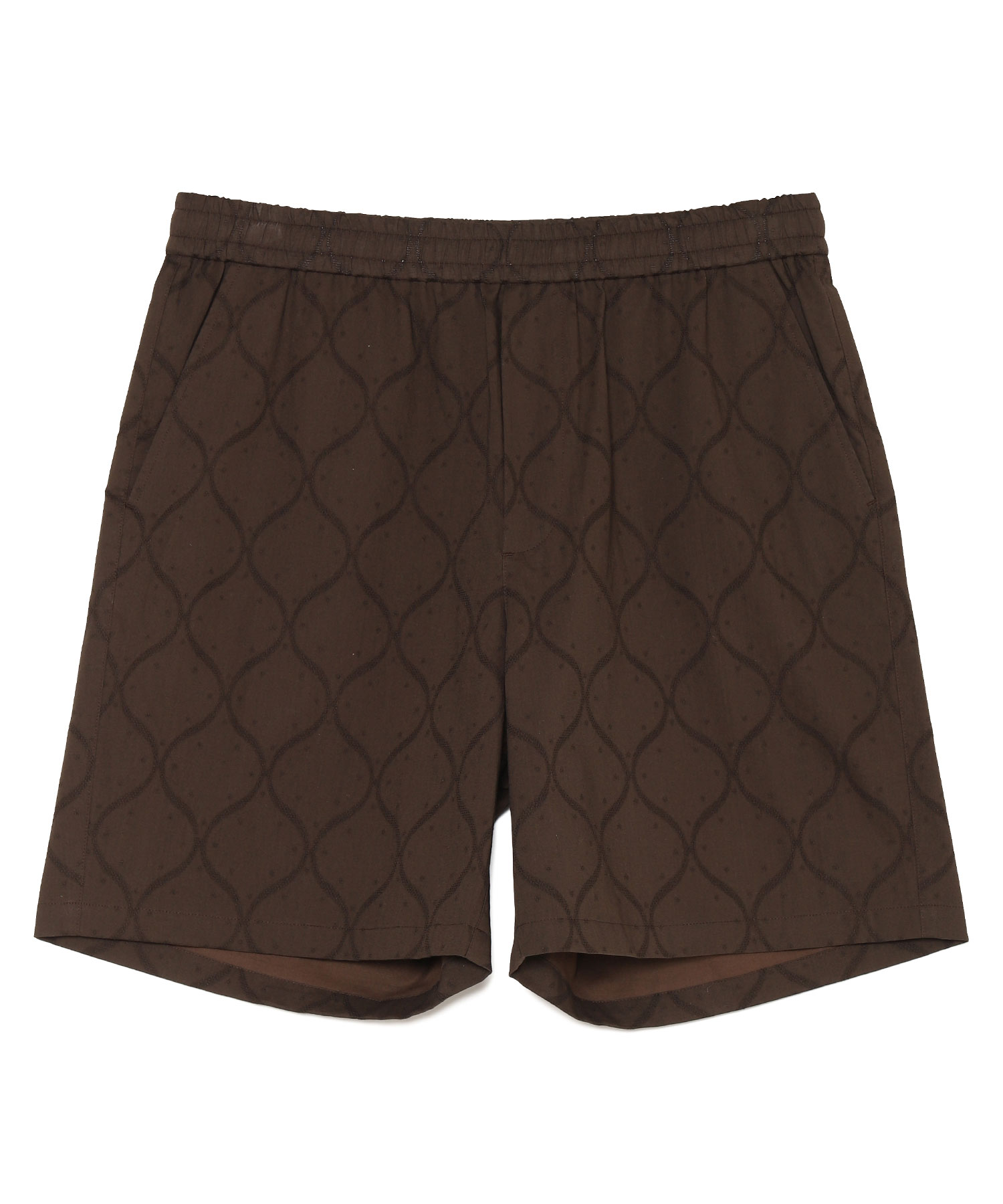 【公式】SEAGREEN (シーグリーン) GOURD PATTERN LAWN CLOTH SHORTS BROWN/20 サイズ:01,02,03 ショートパンツ メンズ