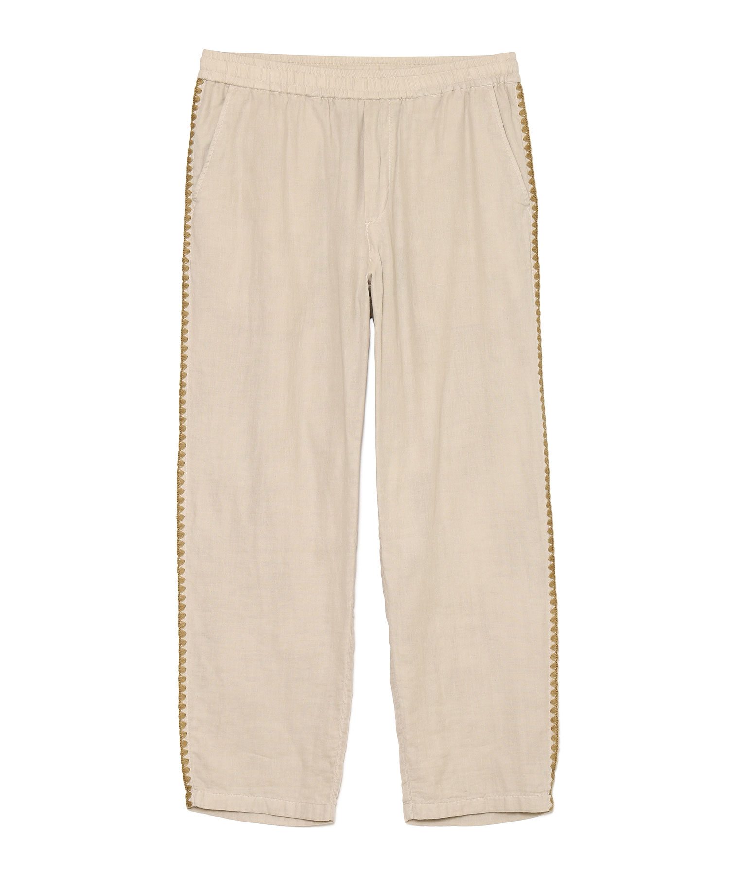 【公式】SEAGREEN (シーグリーン) HAMAGURI GAUZE PANTS IVORY/15 サイズ:01,02,03 ロングパンツ メンズ