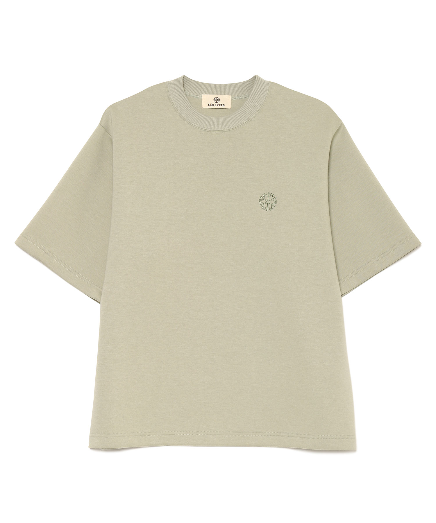 【公式】SEAGREEN (シーグリーン) ECO CARDBOARD KNIT HALF SLEEVE SWEAT SHIRTS GREEN/30 サイズ:01,02,03 Tシャツ・カットソー メンズ