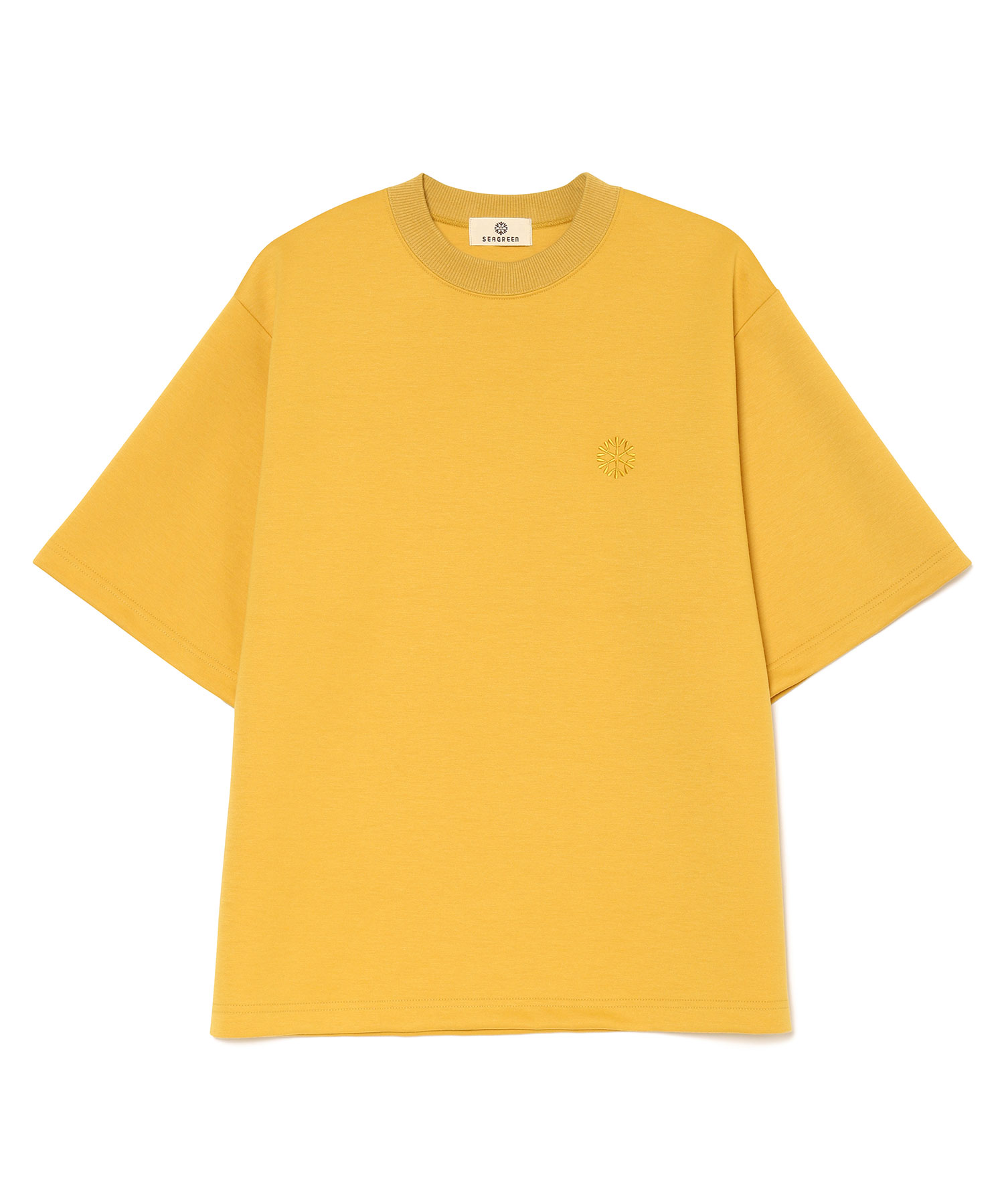 【公式】SEAGREEN (シーグリーン) ECO CARDBOARD KNIT HALF SLEEVE SWEAT SHIRTS MUSTARD/83 サイズ:01,02,03 Tシャツ・カットソー メンズ