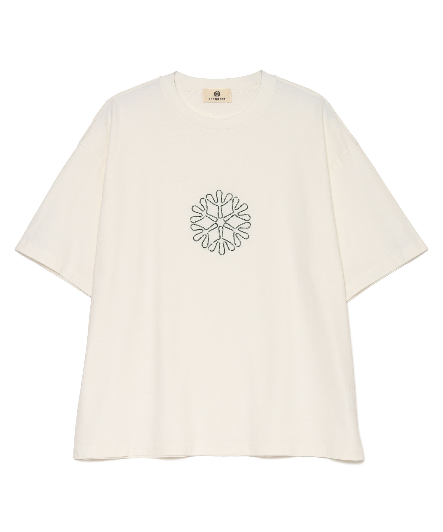 【公式】SEAGREEN (シーグリーン) RECYCLE COTTON LOGO T-SHIRTS WHITE/10 サイズ:01,02,03,04 Tシャツ・カットソー メンズ