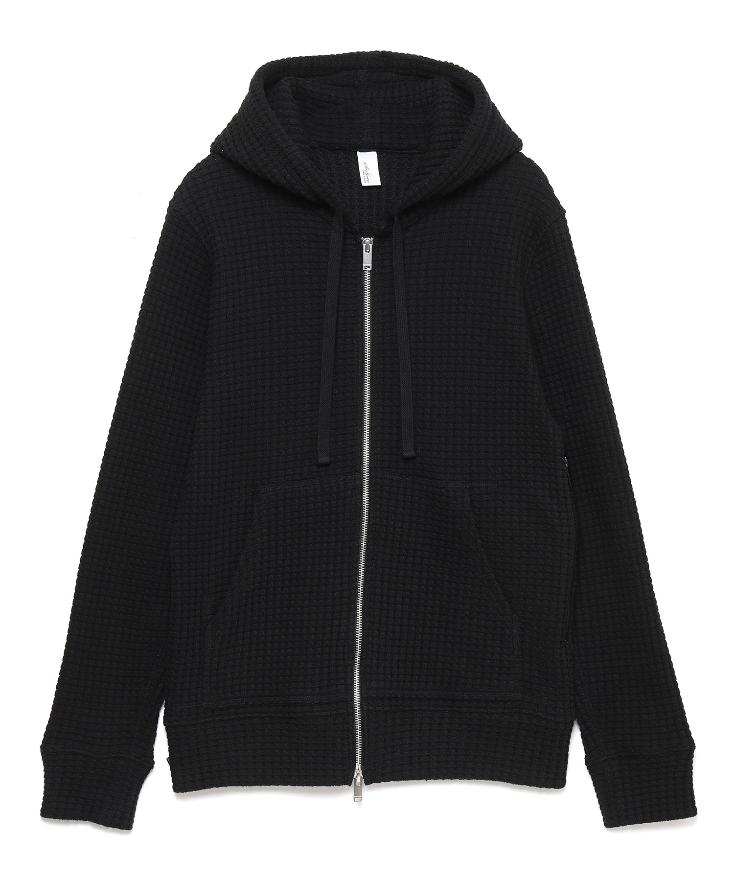 【公式】SEAGREEN (シーグリーン) [直営店限定] BIG WAFFLE HOODIE BLACK/01 サイズ:01,02,03,04,05 パーカー・スウェット メンズ