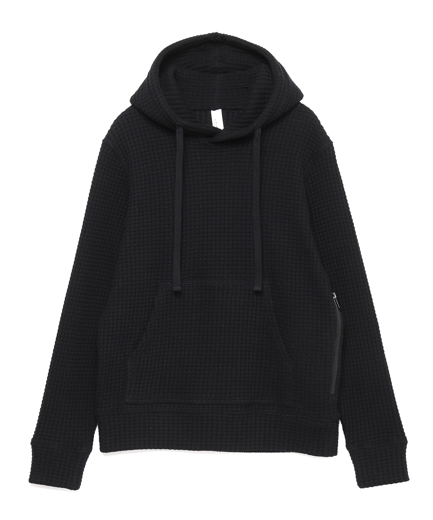 【公式】SEAGREEN (シーグリーン) [直営店限定] BIG WAFFLE HOODIE BLACK/01 サイズ:01,02,03,04 パーカー・スウェット メンズ