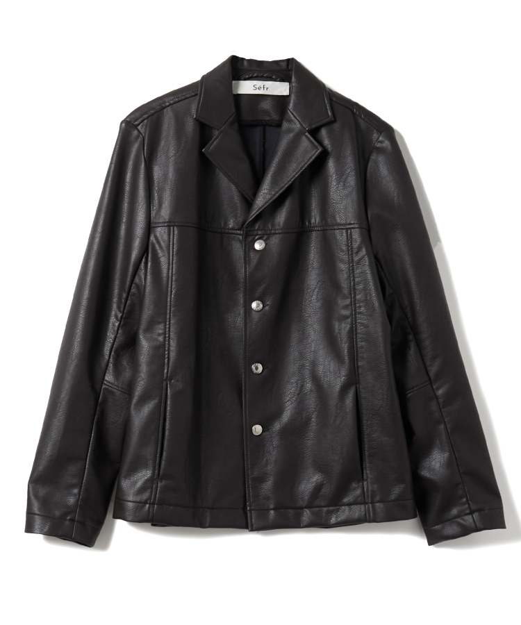 有名な高級ブランド 定価47900円 SEFRセファー western leather jacket ...