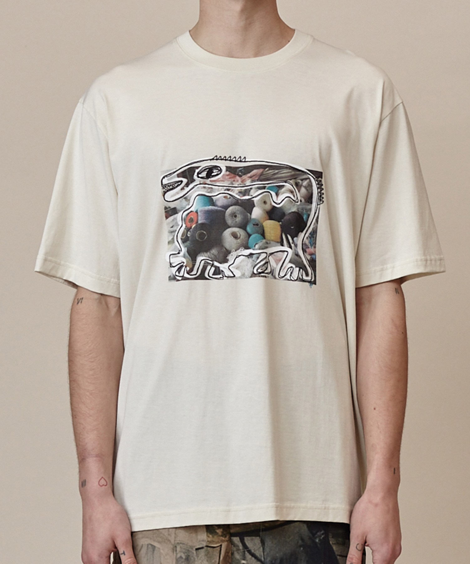 DINOSAUR OVERSIZED TEE（SONG FOR THE MUTE）｜TATRAS CONCEPT STORE