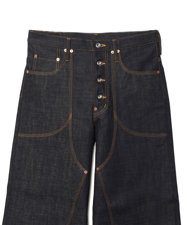 CLASSIC DOUBLE KNEE DENIM PANTS（SUGARHILL）｜TATRAS CONCEPT STORE