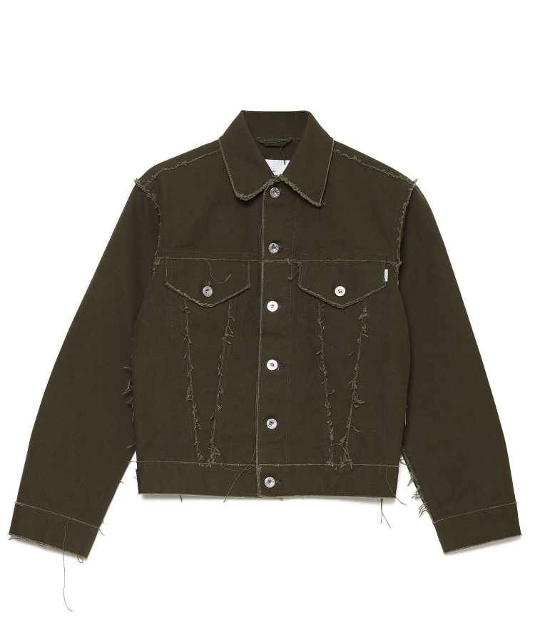 sugarhill RAW EDGE CANVAS DENIM JACKET-