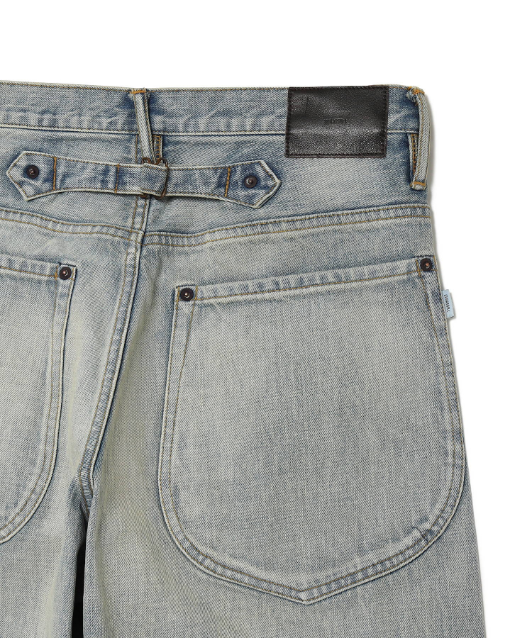 FADED CLASSIC DENIM PANTS（SUGARHILL）｜TATRAS