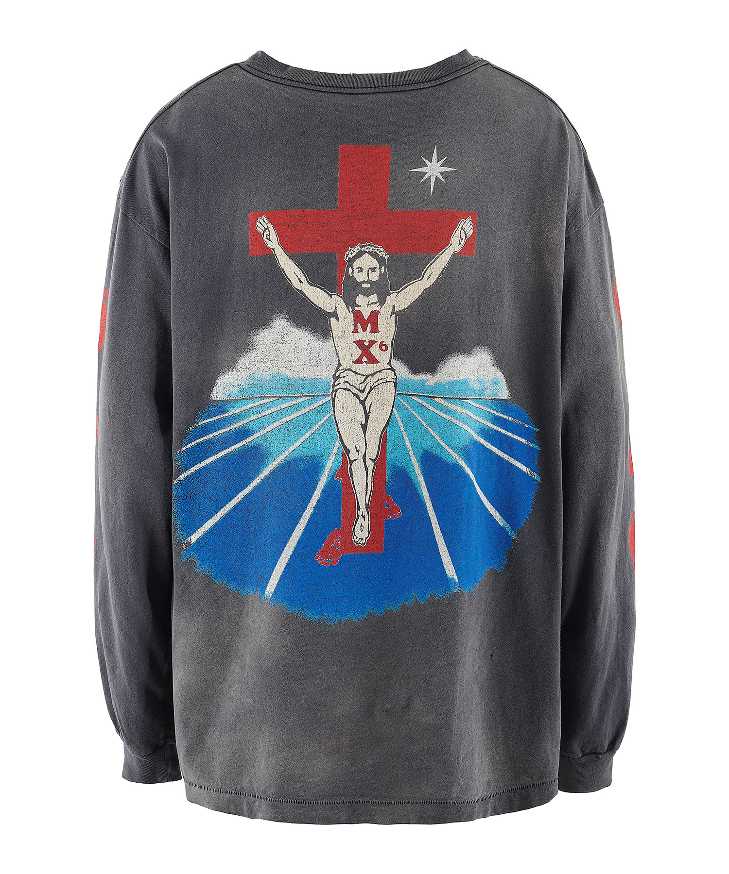 セントマイケル SAINT Mxxxxxx LS TEE/FOOT PRINT-