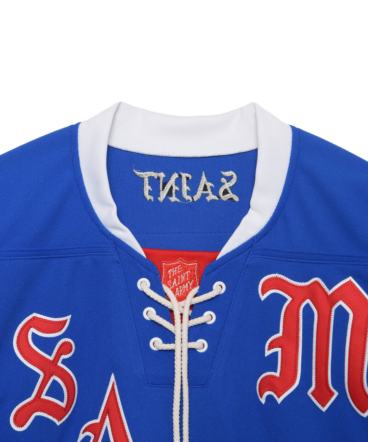 LS TEE/GAMESHIRT/BLUE（SAINT MICHAEL）｜TATRAS CONCEPT STORE