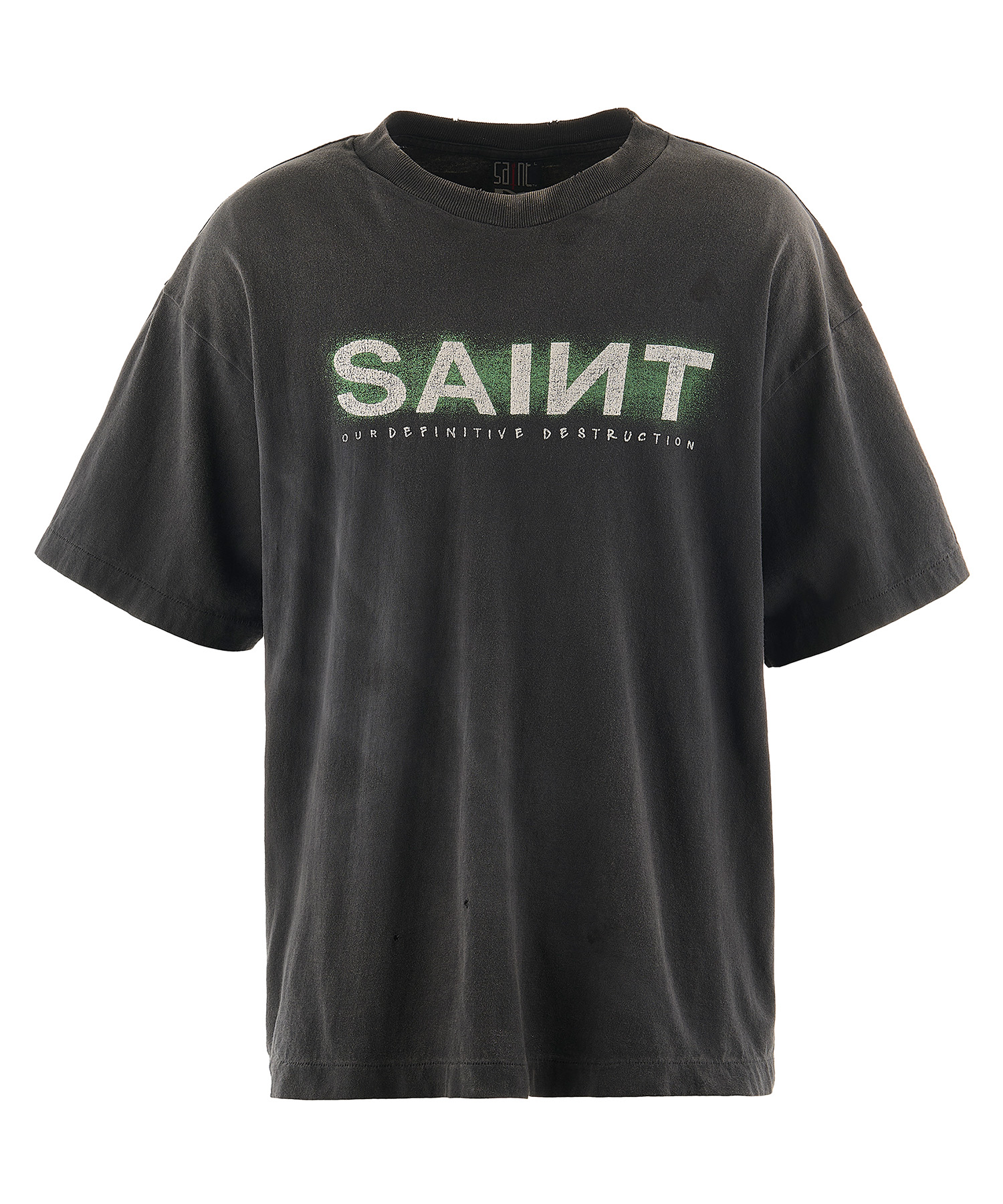 SAINT MICHAEL (セント マイケル) SS TEE/SAINT 送料無料 BLACK/01 サイズ:M,L,XL Tシャツ・カットソー メンズ