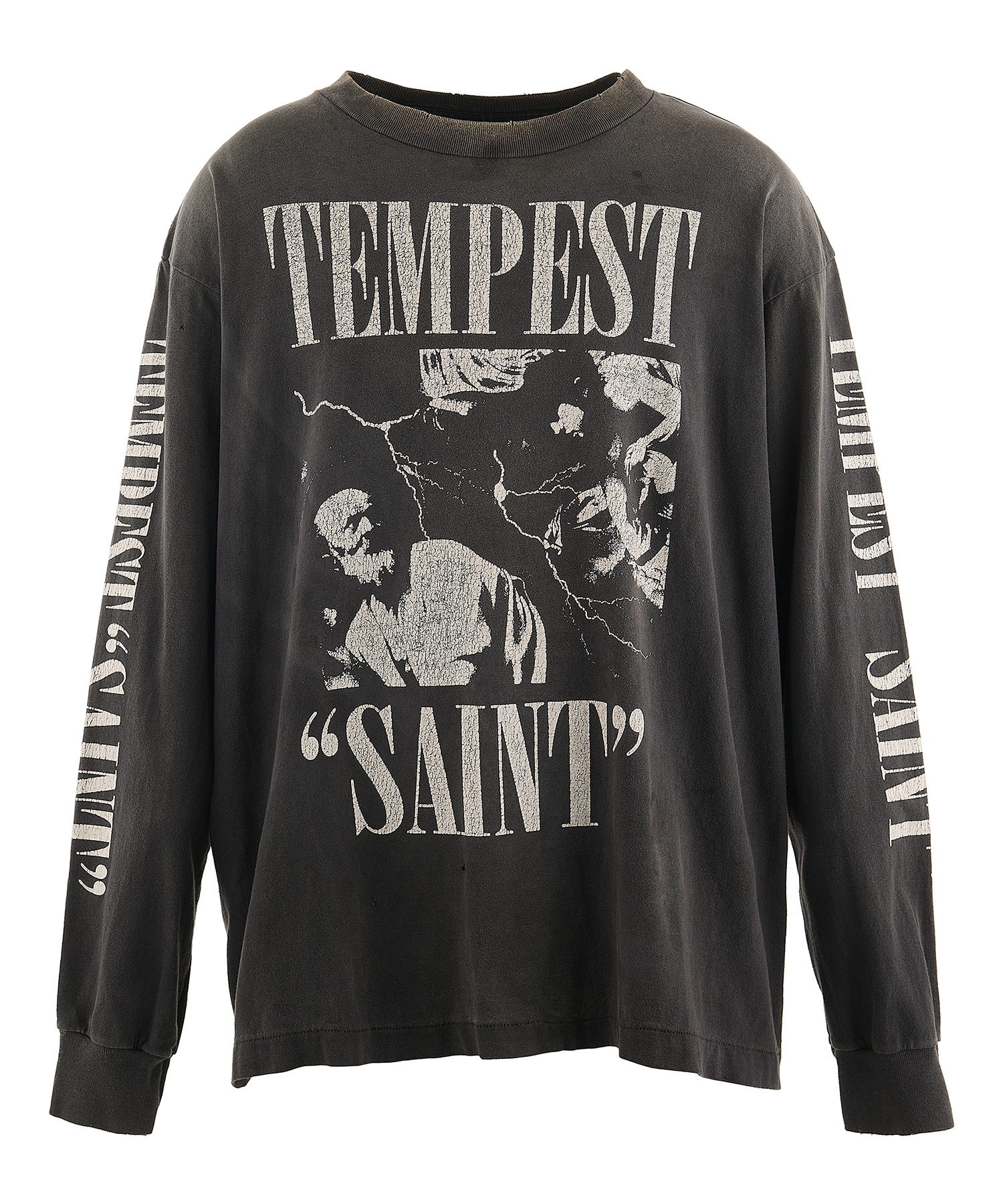 SAINT MICHAEL (セント マイケル) LS TEE/TEMPEST 送料無料 BLACK/01 サイズ:M,L,XL ロングスリーブカットソー メンズ