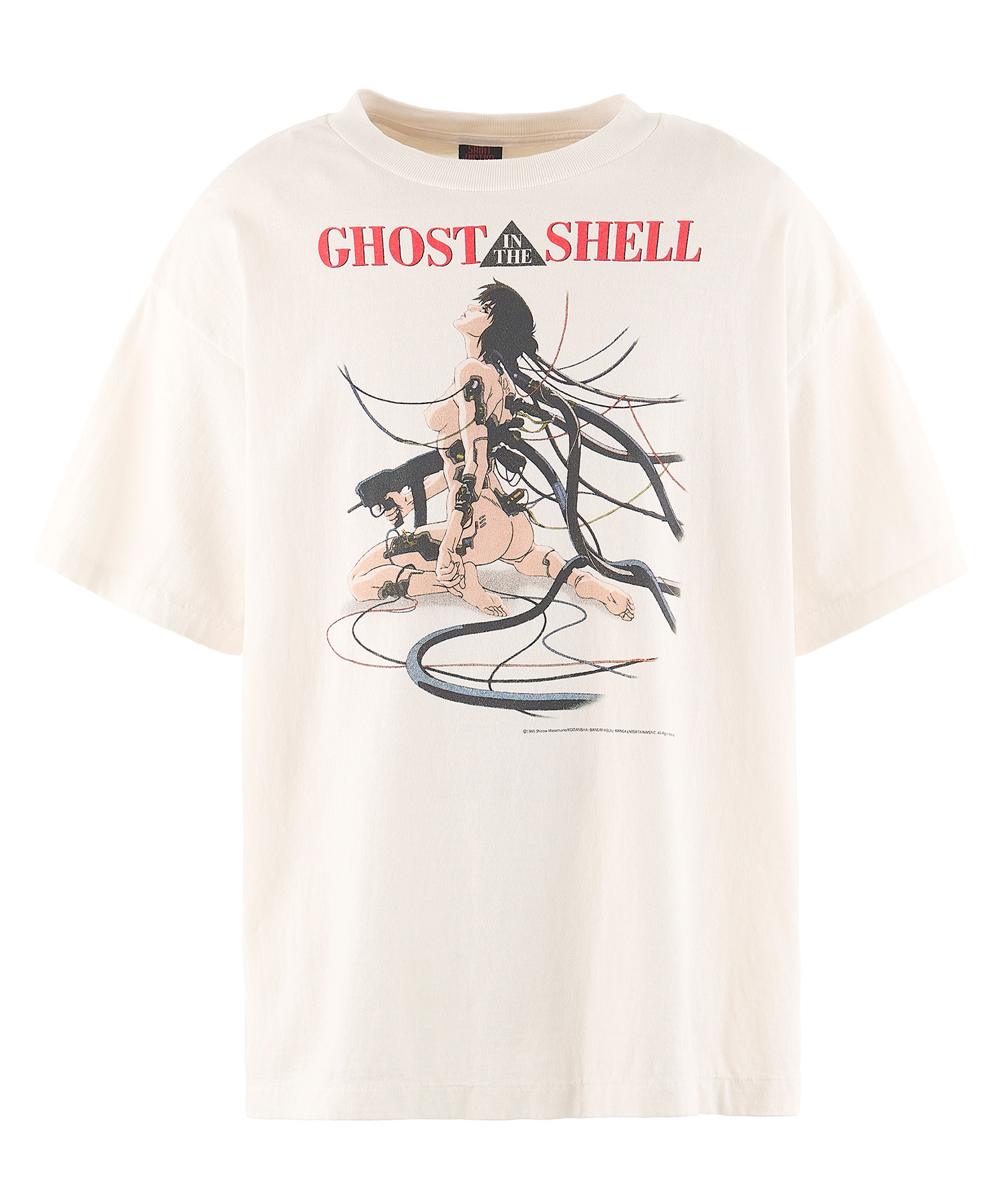 SAINT MICHAEL (セント マイケル) GS_SS TEE/GITS 送料無料 WHITE/10 サイズ:M,L,XL Tシャツ・カットソー メンズ