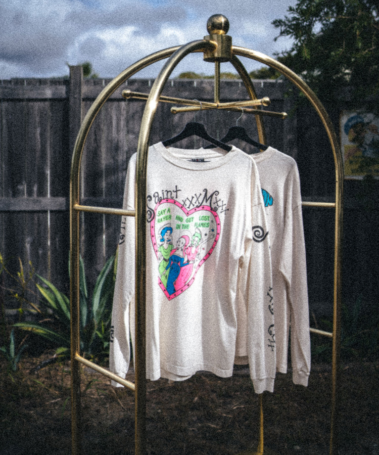 LS TEE PINK HEART（SAINT MICHAEL）｜TATRAS CONCEPT STORE タトラス