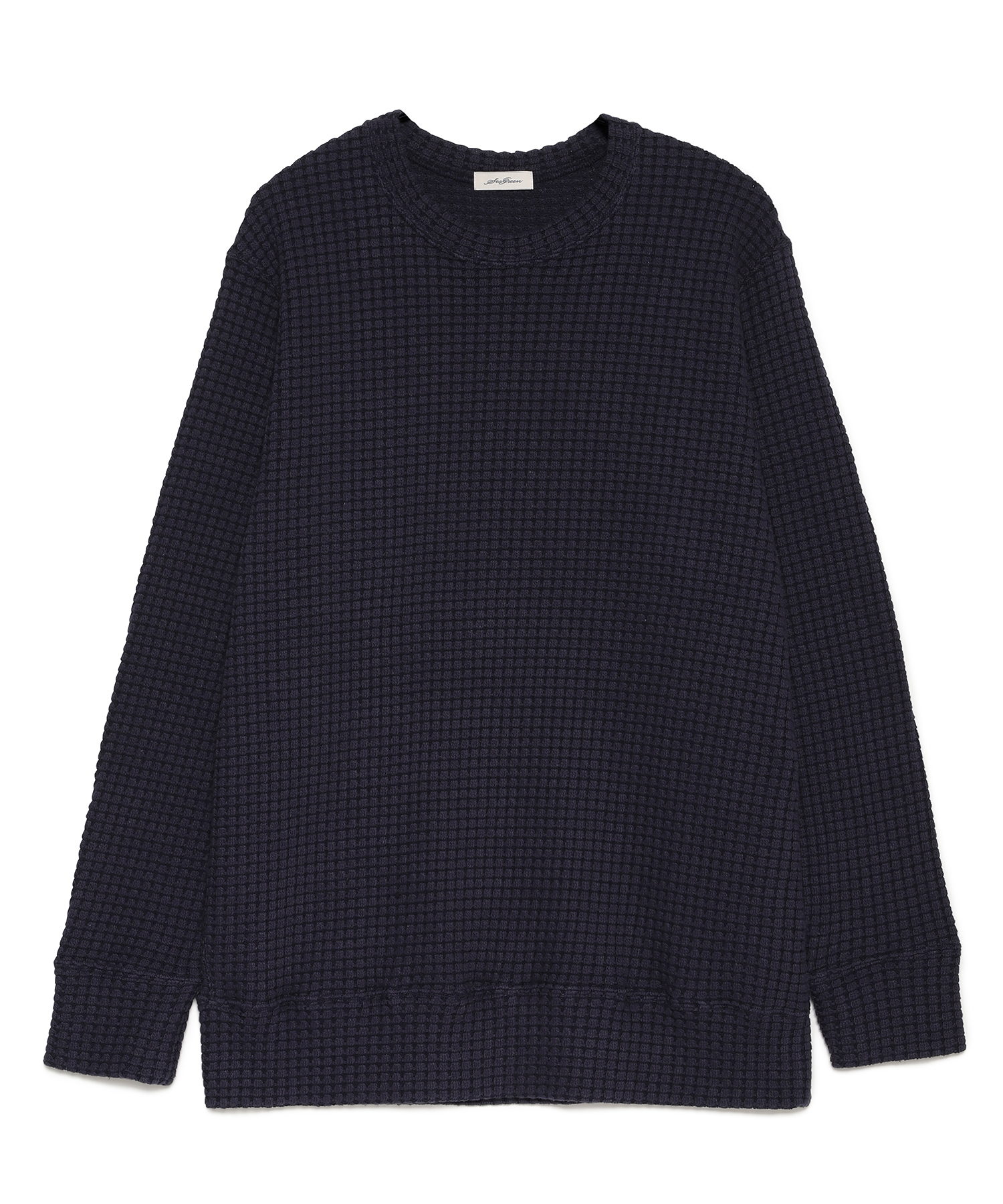 【公式】SEAGREEN (シーグリーン) [直営店限定] BIG WAFFLE PULLOVER NAVY/40 サイズ:01,02,03,04 パーカー・スウェット メンズ