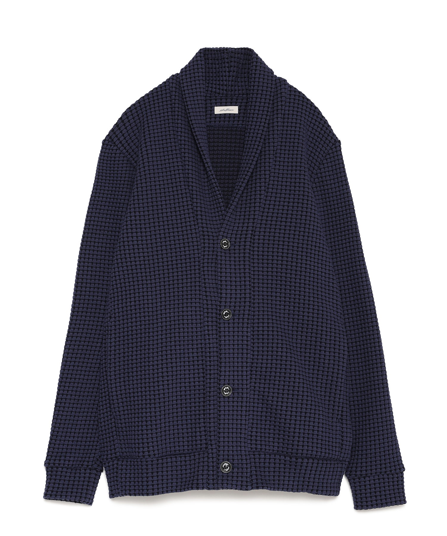 【公式】SEAGREEN (シーグリーン) [直営店限定] BIG WAFFLE CARDIGAN NAVY/40 サイズ:02,03 カーディガン メンズ