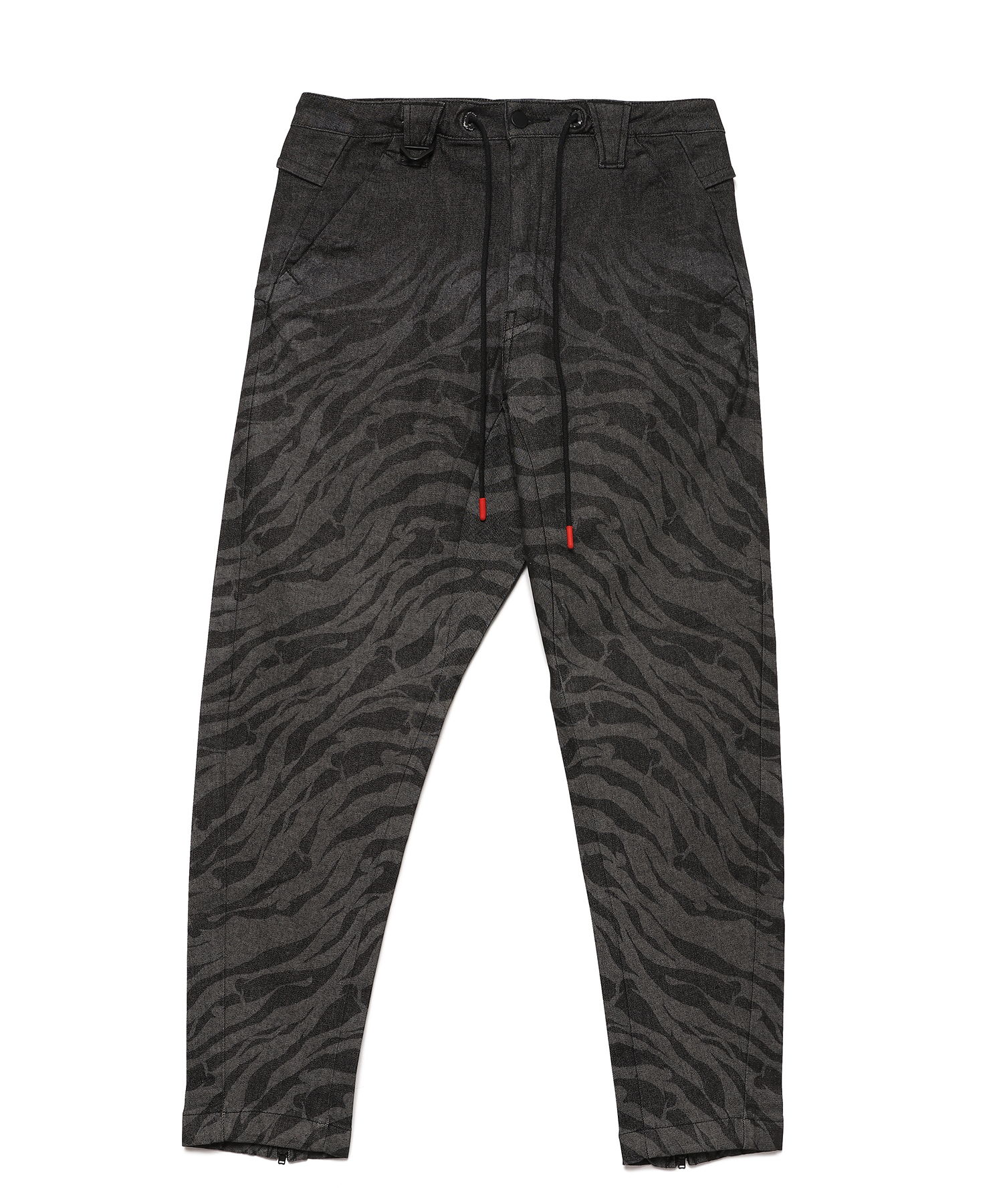 TAIGALIONA (タイガリオナ) DENIM JODPURS TROUZERS (TIGER CAMO) BLACK/01 サイズ:M,L,XL デニムパンツ メンズ