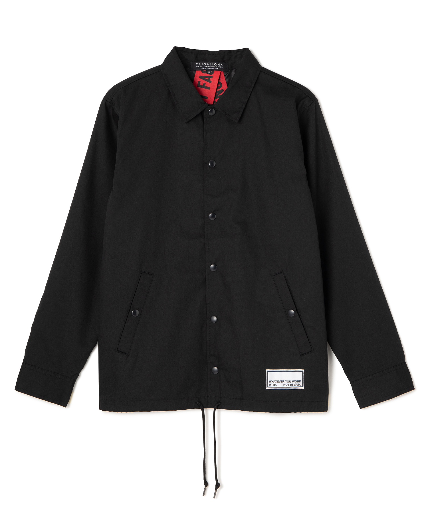 TAIGALIONA (タイガリオナ) EX T/C COACH JACKET BLACK/01 サイズ:M,L,XL ジャケット メンズ